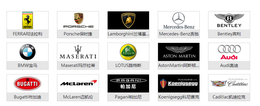 中國國產汽車品牌有哪些  汽車品牌標志大全