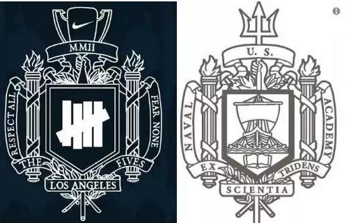 耐克運動鞋商標疑抄襲美國海軍學院校徽！