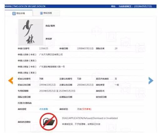 “少林”商標注冊，武林高手過招維權是這樣啊！
