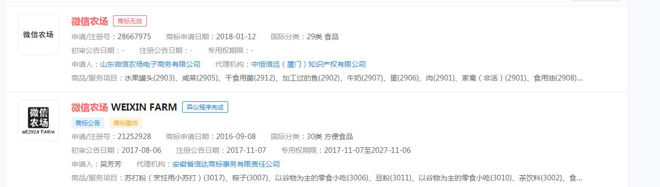   #微信農場背景#微信農場商標申請無效