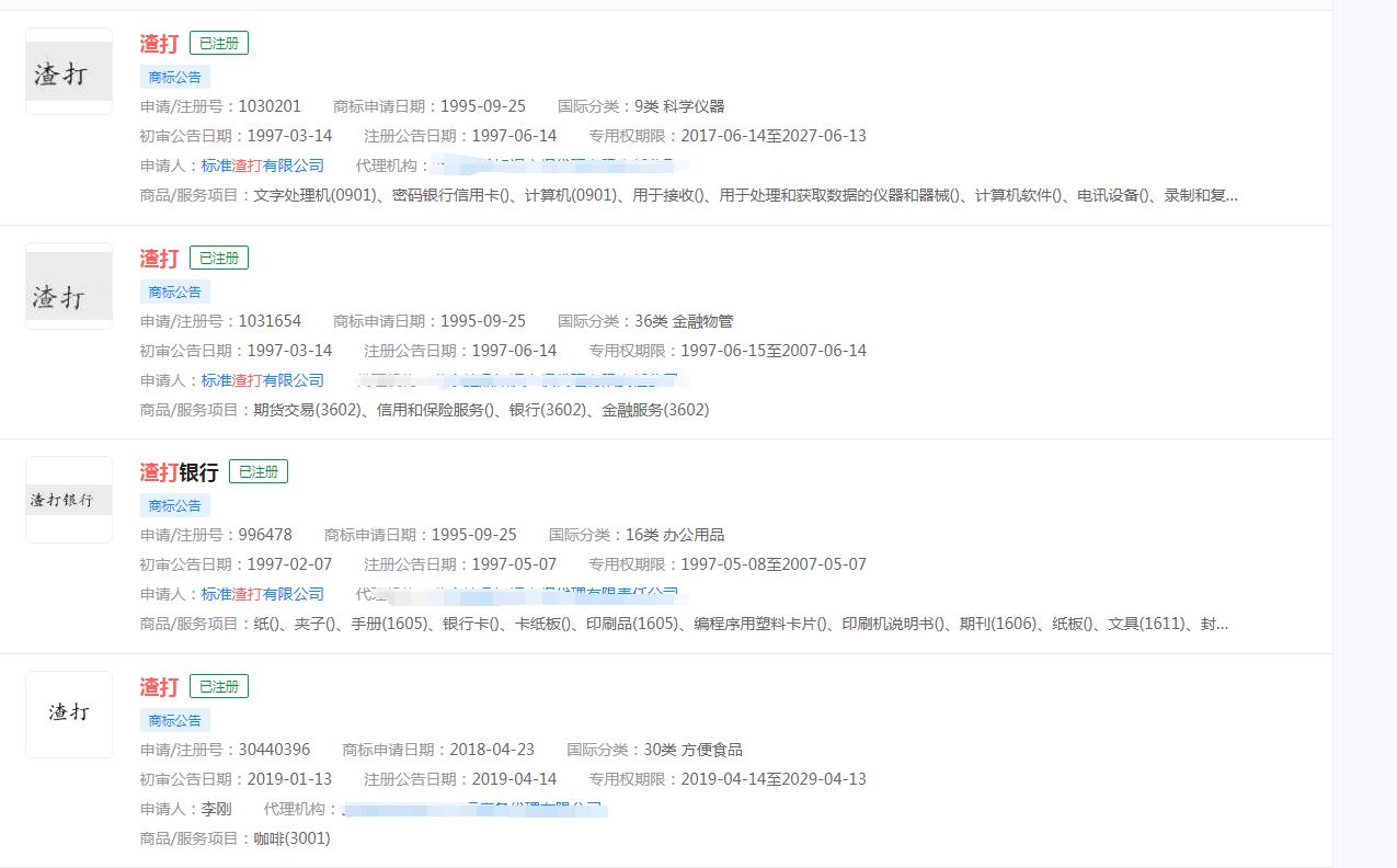 渣打中國首推面向個人客戶的可持續發展大額存單，“渣打”注冊商標分類涉及不同