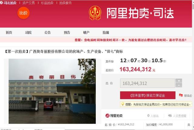“田七”系列商標將被法拍，昔日國民牙膏品牌歸屬成謎