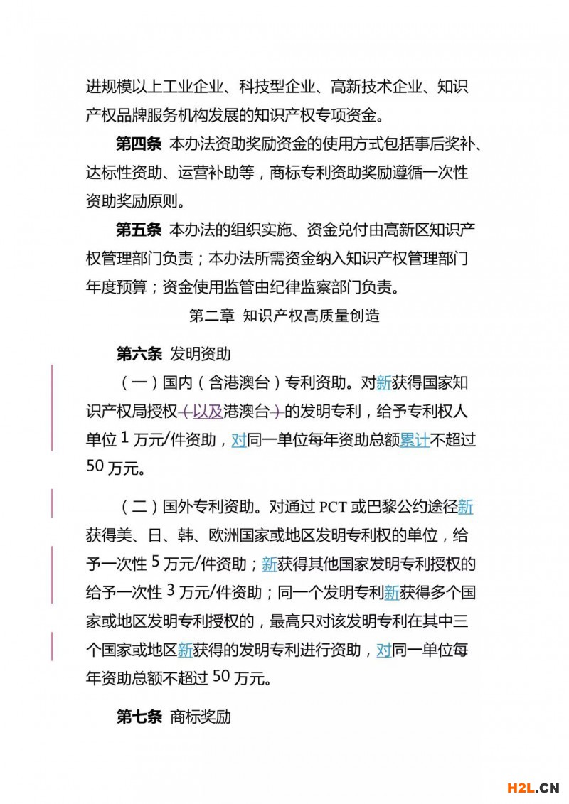 重慶高新區(qū)知識產(chǎn)權(quán)資助獎勵辦法，最高獎勵50萬！