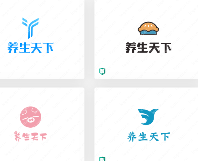 吸引眼球的養生天下logo作品賞析