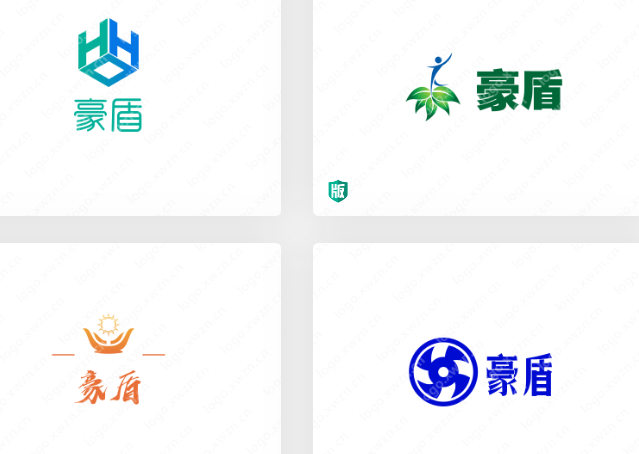 精致大氣風格“豪盾”LOGO設計欣賞