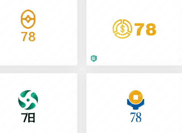 多款不同行業的數字logo設計，總有款適合您